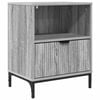 vidaXL Bedside Cabinet Grey sonoma 49 x 36 x 61 cm Engineered wood