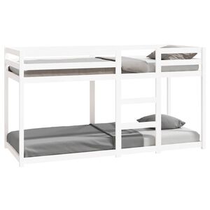 vidaXL Bunk Bed without Mattress White 80x200 cm Solid Wood Pine