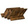 vidaXL Magazine Rack Smoked Oak 53 x 40 x 28.5 cm Engineered Wood