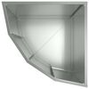 vidaXL Corner Planter Silver 45 x 45 x 50 cm Galvanised steel