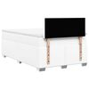 vidaXL Box Spring Bed with Mattress White 120x190 cm Faux Leather