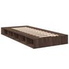 vidaXL Bed Frame without Mattress Brown Oak 90x190 cm Single