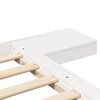 vidaXL Bed Frame White 80 x 200 cm Wood