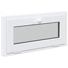 vidaXL Basement Window RISOR 80 x 40 cm PVC and Glass White