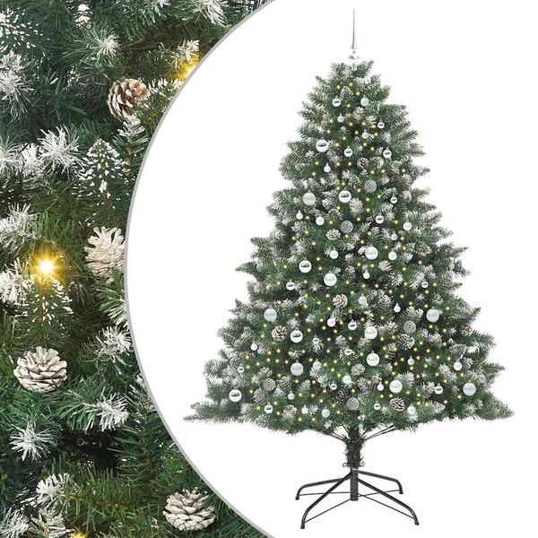 vidaXL Artificial Christmas Tree with Stand Green 140 x 140 x 210 cm