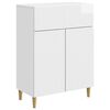 vidaXL Sideboard High Gloss White 66 x 34.5 x 90 cm Engineered Wood