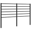 vidaXL Metal Replace Headboard Black 120 cm