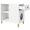 vidaXL Cat House White 72 x 42.5 x 70 cm Engineered Wood