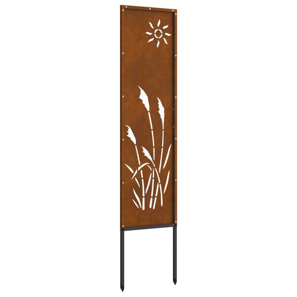vidaXL Garden Privacy Screen Rusty 32 x 140 cm Weathering steel