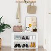vidaXL Shoe Rack White 75x35x45 cm Engineered Wood