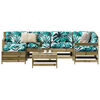 vidaXL 7 Piece Garden Sofa Set Impregnated Wood Pine