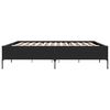 vidaXL Bed Frame without Mattress Black 180x200 cm Super King
