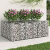 vidaXL Gabion Raised Bed Silver 150 x 100 x 60 cm Galvanised Steel