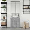 vidaXL Bathroom Furniture Set TULUM Grey Sonoma Engineered Wood