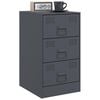 vidaXL Bedside Cabinets 2 pcs Anthracite 34.5x39x62 cm Steel