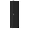 vidaXL Slim Storage Cabinet Black 45x42.5x225 cm Engineered Wood