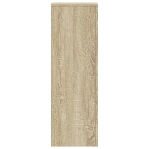 vidaXL Plant Stand Sonoma Oak 33x33x100 cm Engineered Wood