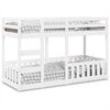 vidaXL Bunk Bed White 75x190 cm Solid Wood Pine