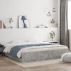 vidaXL Bed Frame with Drawers without Mattress Concrete Grey 200x200 cm
