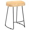 vidaXL Gavin Bar Stools 2 pcs Solid Mango Wood