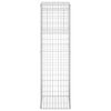 vidaXL Gabion Basket Posts 2 pcs 50x50x180 cm Iron