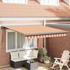 vidaXL Retractable Awning Yellow and Orange 300 x 250 cm
