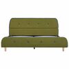 vidaXL Bed Frame without Mattress Green Fabric 135x190 cm Double