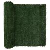 vidaXL Artificial Fence Dark Green 1.5 x 4 m PVC and Steel