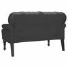 vidaXL Bench Black 119.5 x 64.5 x 75 cm Faux Leather