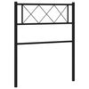 vidaXL Metal Replace Headboard Black 107 cm