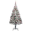 vidaXL Artificial Christmas Tree with 300 LEDs with Stand Green 210 cm