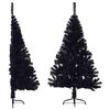 vidaXL Christmas Tree | Black | PVC, steel | Medium | Decorative Inlays