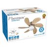 Bestron Ceiling Fan 76 cm/30" 60 W Maple/White DC30T