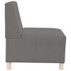 vidaXL Modular Sofa Unit Armless Light Grey 55 x 74 x 82 cm
