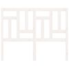 vidaXL Bed Headboard White 125.5x4x100 cm Solid Wood Pine