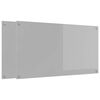 vidaXL Kitchen Backsplash 2 pcs Light Grey 110 x 60 cm Tempered Glass