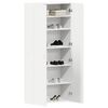 vidaXL Shoe Cabinet with Door White 80 x 35.5 x 180 cm Engineered wood