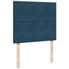 vidaXL Box Spring Bed with Mattress Blue 120x200 cm Velvet