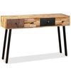 vidaXL Console Table Solid Reclaimed Teak 120x30x76 cm