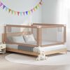 vidaXL Toddler Safety Bed Rail Taupe 200x25 cm Fabric