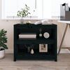 vidaXL Book Cabinet Black 80x35x68 cm Solid Wood Pine