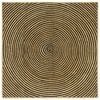 vidaXL Area Rug Black 160 x 160 cm Jute