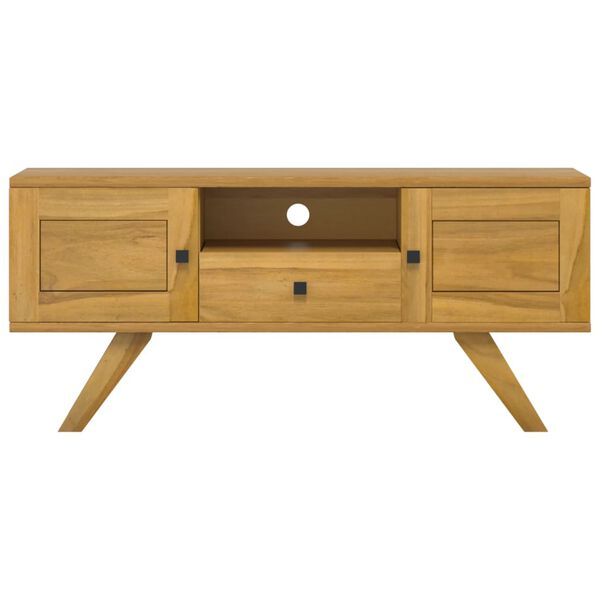 vidaXL TV Cabinet 110x30x50 cm Solid Wood Teak