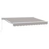 vidaXL Awning Frame Light Grey 250 x 200 cm Polyester with PU coating