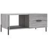 vidaXL Coffee Table Grey Sonoma 90x50x40 cm Engineered Wood