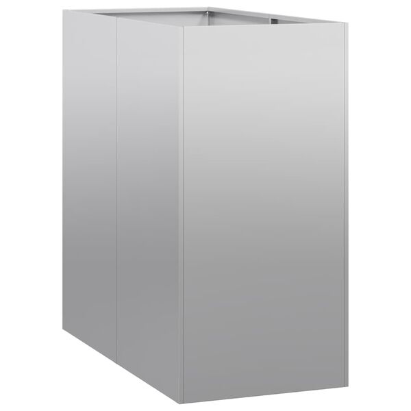 vidaXL Planter 40x80x80 cm Galvanised Steel