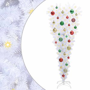 vidaXL Artificial Christmas Tree with Stand White 120 cm PVC and Steel