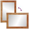 vidaXL Bathroom Mirror brown 50 x 70 x 3 cm Solid Acacia wood