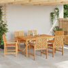 vidaXL Garden Dining Set 7 pcs Brown Solid acacia wood