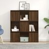 vidaXL Bookcase Brown Oak 89x24x101.5 cm Engineered Wood